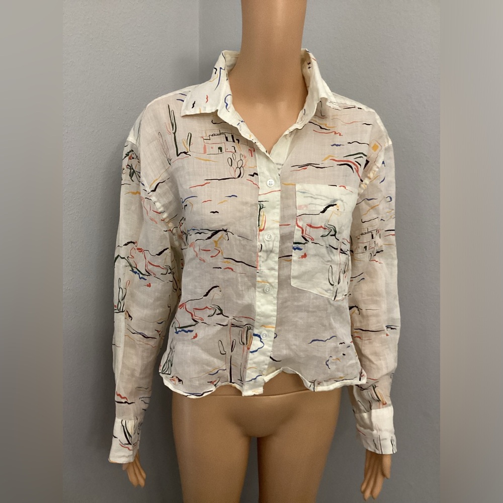Banana Republic wild horses shirt 🐴